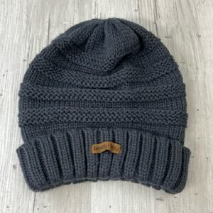 Brook + Bay Dark Gray Knit Slouchy Winter Warm Beanie Hat